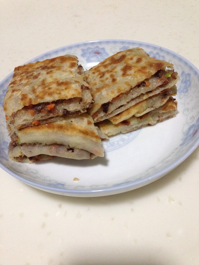 烫面千层牛肉饼