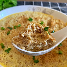 鸡蛋蒸肉饼