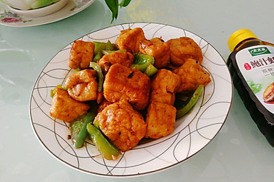小炒油豆腐青椒