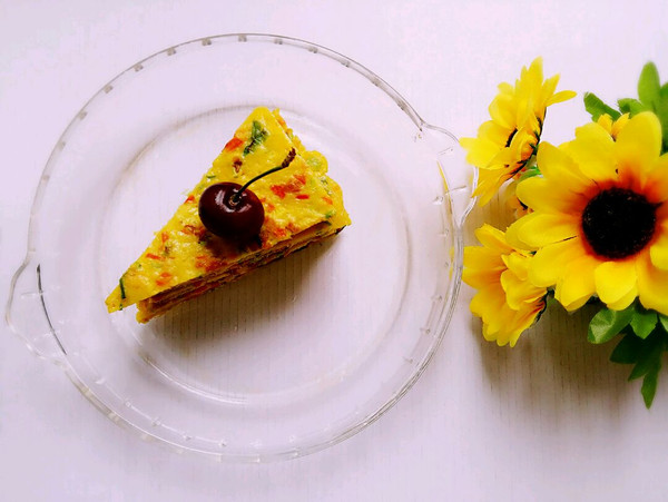 胡萝卜葱花鸭蛋饼