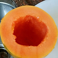 木瓜抹茶奶冻的做法图解2