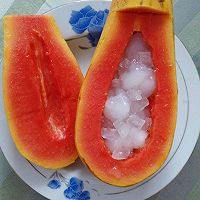 木瓜炖雪蛤的做法图解7