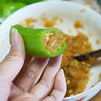 #福气年夜菜#青椒酿肉的做法图解3