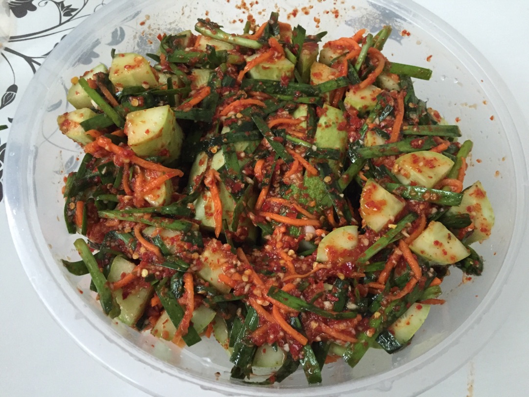 Korean cold vegetable and cucumber