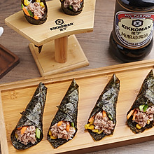夏日简餐，你可以试试这款寿司——金枪鱼罐头手卷寿司