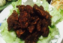 生菜卷酥肉的做法