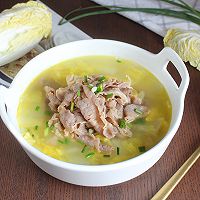 #万物皆可搭#【羊肉卷白菜汤】秋冬暖胃的做法图解7