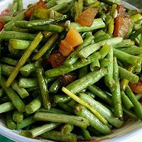 豇豆炒腊肉的做法图解5