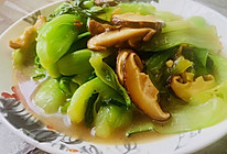 蚝油香菇青菜的做法