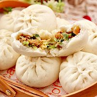 #美食视频挑战赛#鹅蛋扇贝西葫芦蒸包的做法图解15