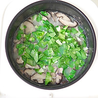 香菇瘦肉青菜粥的做法图解5