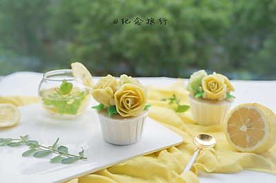 韩式裱花蛋糕—柠檬海绵蛋糕