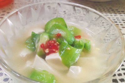 丝瓜豆腐汤