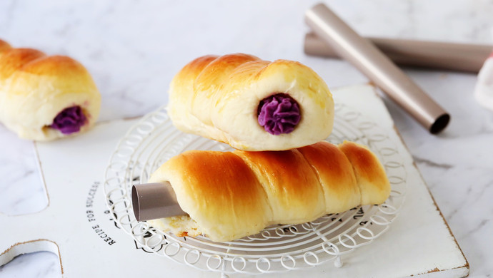 紫薯螺旋面包