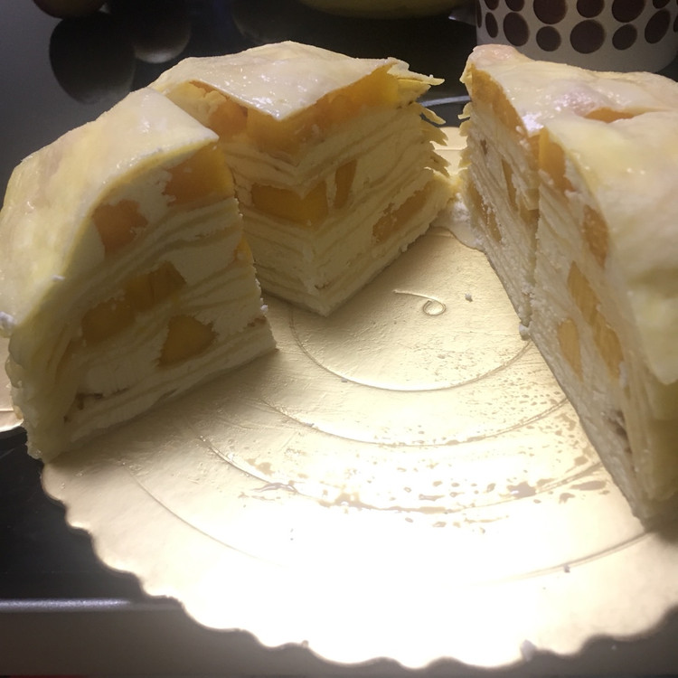 芒果千层蛋糕的做法