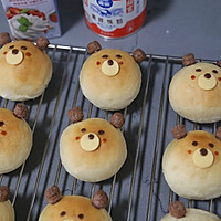 #烘焙美学大赏#呆萌可爱的奶香小熊餐包的做法图解20