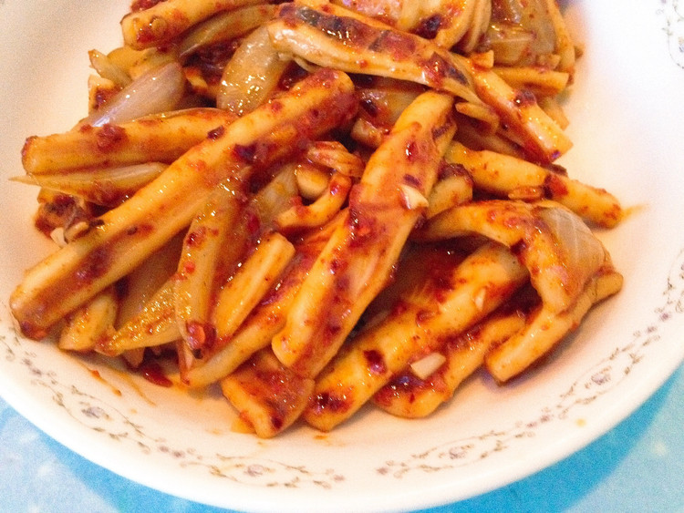 辣炒鱿鱼的做法