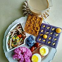 健康蛋奶紫薯紫甘蓝蛋奶松饼的做法图解13
