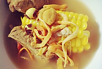 虫草花干贝玉米排骨汤的做法