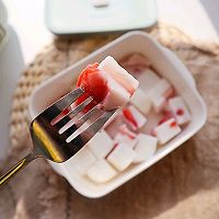 超简单的草莓牛奶冻❗️低脂杂粮饭+鲜肉小笼包+竹荪牛肉汤的做法图解33