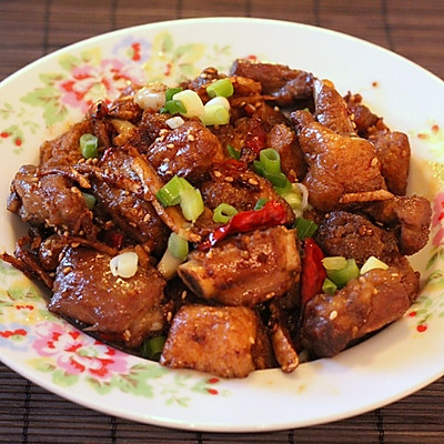 油豆腐煎小排