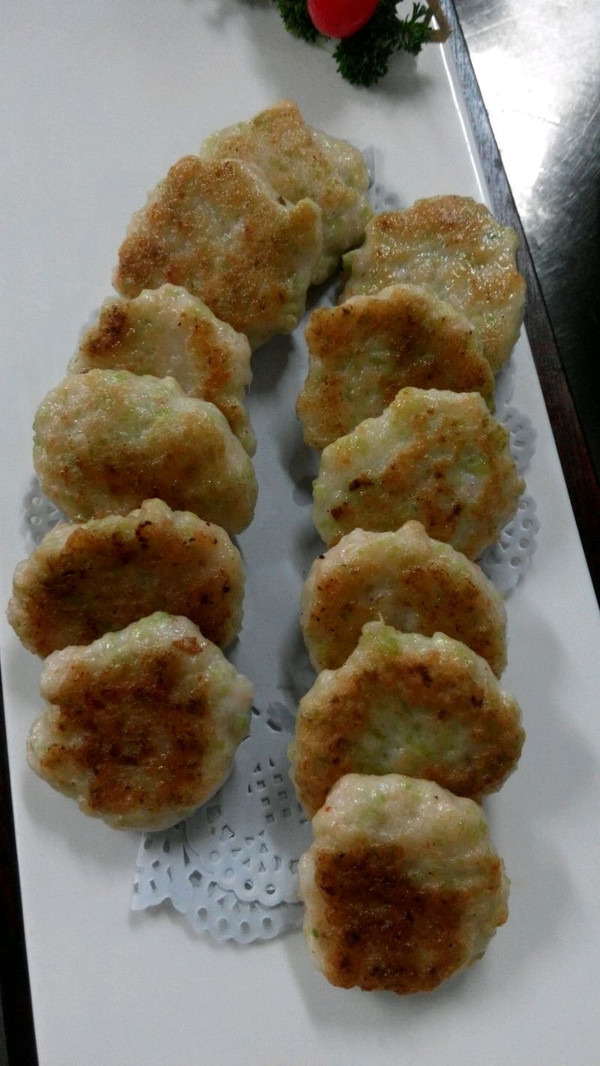 芹香煎虾饼