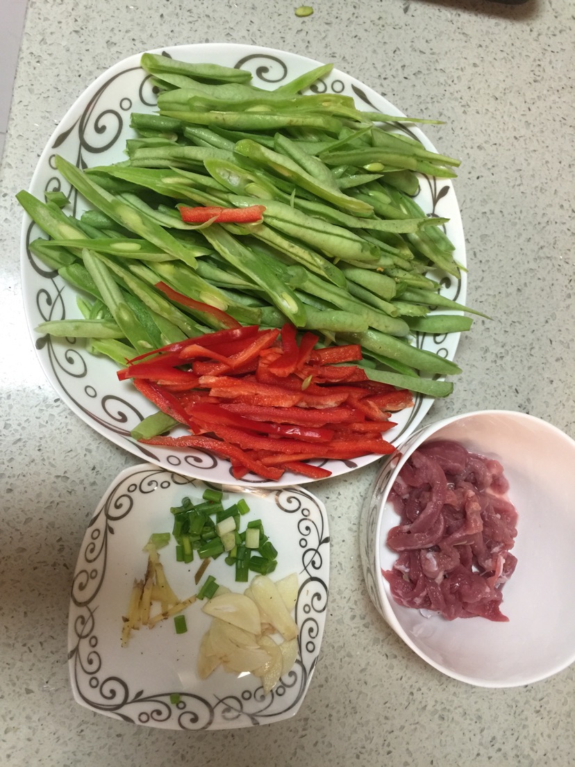 小炒四季豆的做法图解2