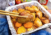 #暖冬酱在手，嗨吃部队锅#时蔬韩式烤鸡翅的做法