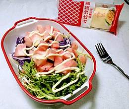 #丘比三明治#桃子生菜沙拉的做法