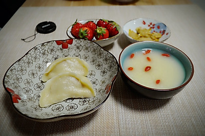 白菜牛肉馅烫面蒸饺