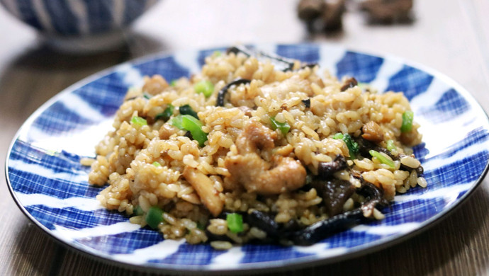 蘑菇鸡腿饭