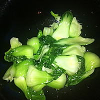 上海青炒香菇的做法图解4