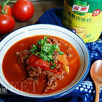 红酸汤番茄烩牛肉#鲜有赞.爱有伴#的做法图解6