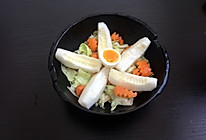 圆生菜黄桃鸡蛋沙拉#丘比沙拉汁#的做法