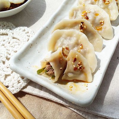 青椒牛肉水饺