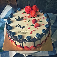 草莓奶油淋边蛋糕#有颜值的实力派#的做法图解10