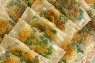 馄饨皮的韭菜盒子
