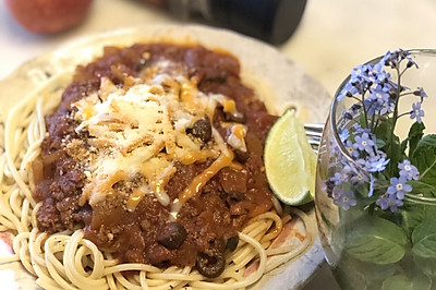 快手版肉酱意大利面