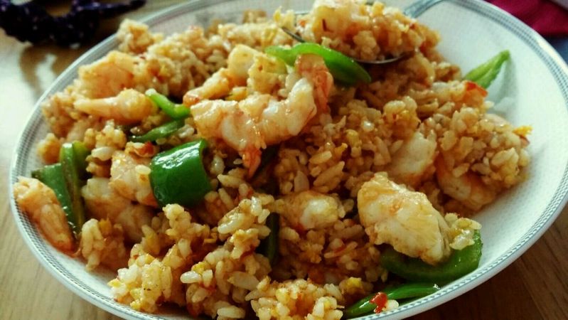 香辣海鲜炒饭