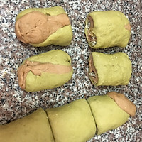 抹茶可可电饭煲手撕面包的做法图解11