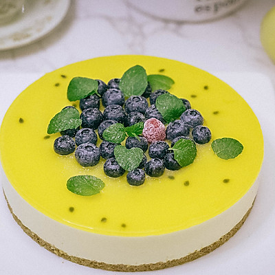  木糖醇百香果慕斯——欧巴的生日蛋糕