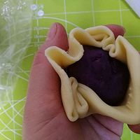 #美食视频挑战赛# #紫薯馅老婆饼#的做法图解22