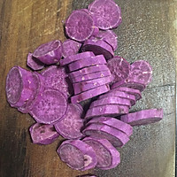 紫薯流心桃山皮月饼的做法图解1