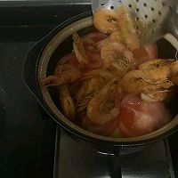 石锅金针菇开背虾#下饭红烧菜#的做法图解5