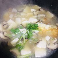 #鸡汁入家宴 感恩正当“食”#鸡汁菌菇豆腐汤的做法图解10