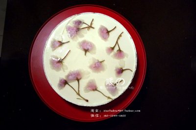 石榴夫妇的樱花蛋糕——简单易学的浪漫慕斯蛋糕，不需要烤箱喔！