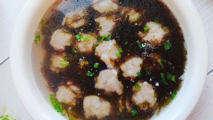 不加一滴油的紫菜肉丸子汤