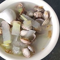 冬瓜花蛤汤的做法图解4