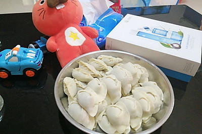 冬菇木耳饺子+韭菜饺子