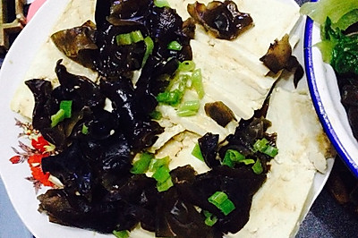 木耳蒸豆腐